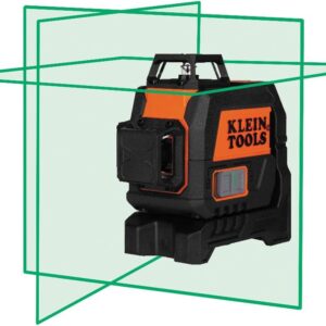 Klein Tools 93CPLG Compact Self-Leveling Laser Level, Bright Green 360-Degree Laser Planes, Rechargeable, Magnetic Mount