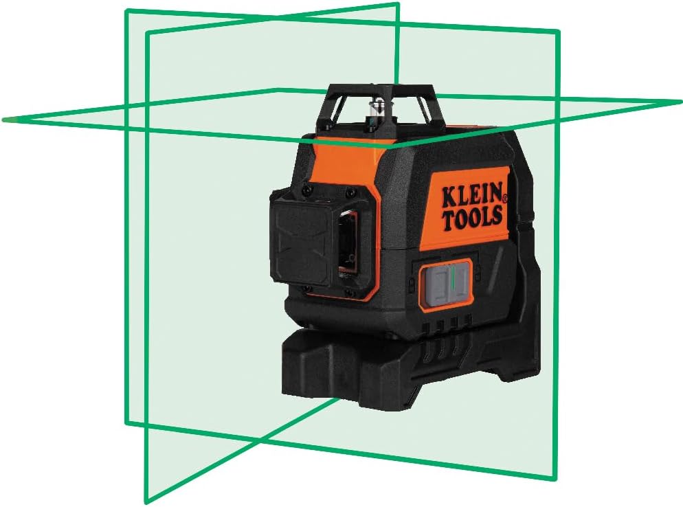 Klein Tools Green 360° Self-Leveling Laser Level, Magnetic Mount, Rechargeable 1 Klein Tools 93CPLG Compact Self-Leveling Laser Level, Bright Green 360-Degree Laser Planes, Rechargeable, Magnetic Mount