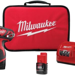 Milwaukee 2401-22 M12 12-Volt Lithium-Ion 1/4 in. Hex Cordless Screwdriver Kit