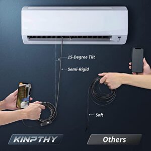 1920P HD Waterproof Endoscope Camera: 16.4ft Semi-Rigid Snake with LED Lights