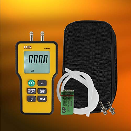 UEi EM152 Digital Manometer - Pro HVAC Pressure Testing Tool 3 UEi EM152 Digital Manometer - Pro HVAC Pressure Testing Tool - Image 3