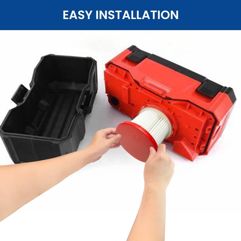 Premium Milwaukee M18 HEPA Vacuum Filters 4-Pack | Compatible 0780-20 0880-20 Models 6 Premium Milwaukee M18 HEPA Vacuum Filters 4-Pack | Compatible 0780-20 0880-20 Models - Image 6