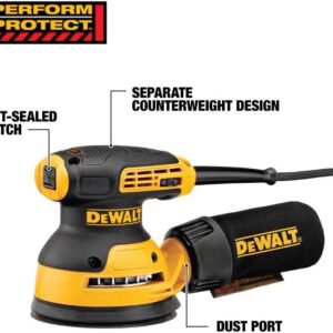 DEWALT 5″ Variable Speed Orbital Sander Kit – Pro Woodworking Tool