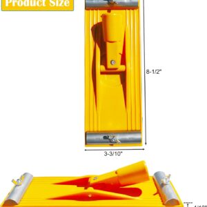 No-Flip Pole Sander Head: Quick Release Clamp & Universal Threaded Fit