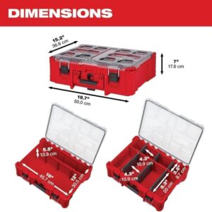Milwaukee PACKOUT Deep Organizer 48-22-8432 | 50lb Capacity Tool Storage