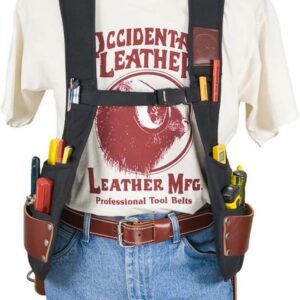 Occidental Leather Stronghold SuspendaVest - 17 Pockets & Tool Holders - Fully Adjustable - Made in USA