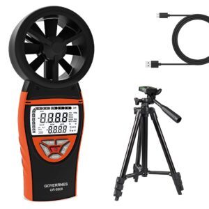 hvac tools digital wind meter and temperature