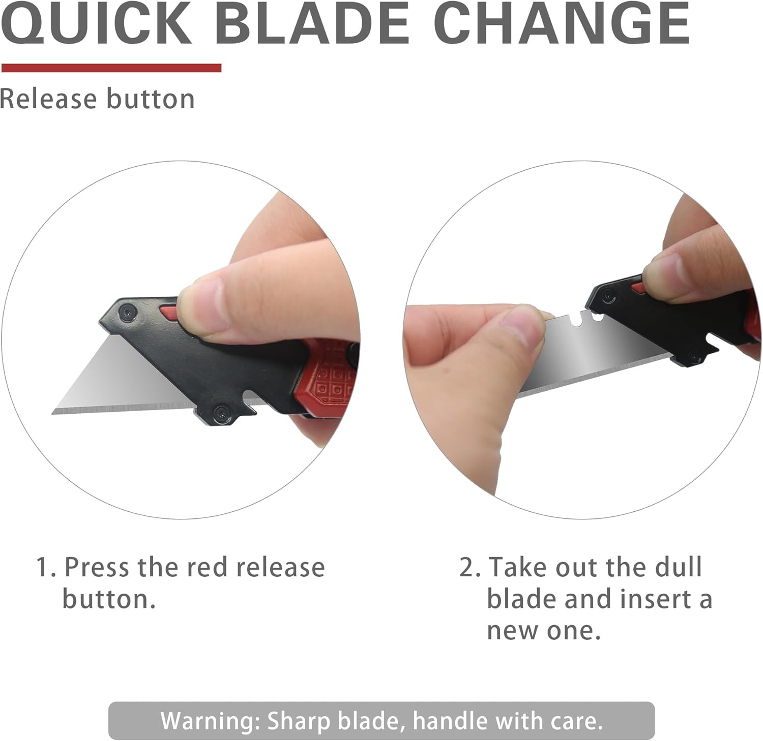 XW 5-in-1 Folding Utility Knife: Heavy Duty Multi-Tool Lock-Back Cutter 4 XW 5-in-1 Folding Utility Knife: Heavy Duty Multi-Tool Lock-Back Cutter - Image 4