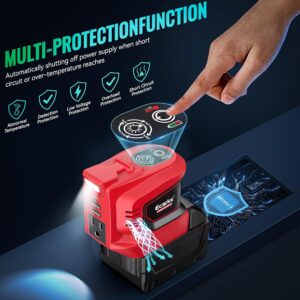 Milwaukee 18V Power Inverter – 200W Portable AC Supply for M18 Battery