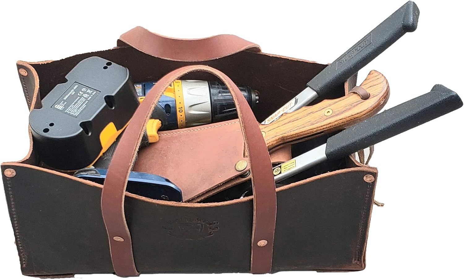 Woodman's Pal Premium Buffalo Leather Tool Bag - Rugged Outdoor Storage Organizer 5 Woodman's Pal Premium Buffalo Leather Tool Bag - Rugged Outdoor Storage Organizer - Image 5