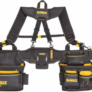 DEWALT Professional Tool Belt Organizer With Suspenders and 25 Pockets, Heavy Duty Construction (DWST540602)