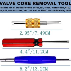 6Pc Professional HVAC R134 R12 Schrader Valve Core Removal Tool Kit