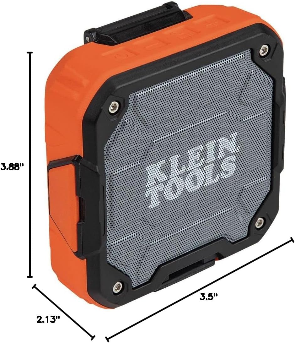 Klein Tools AEPJS2 Rugged Waterproof Bluetooth Speaker w/ 10Hr Battery 12 Klein Tools AEPJS2 Rugged Waterproof Bluetooth Speaker w/ 10Hr Battery - Image 12