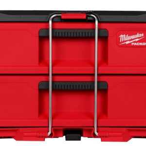 Milwaukee PACKOUT 2-Drawer Tool Storage Box | Heavy-Duty Portable Organizer