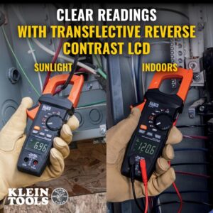 Klein Tools CL810 Pro Digital Clamp Meter: AC/DC 600A True RMS w/NCVT