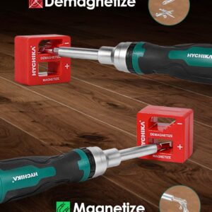 HYCHIKA 16-in-1 Magnetic Ratcheting Screwdriver Set | Multi-Tool w/ Phillips Torx