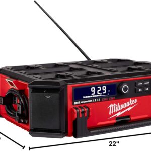 Milwaukee M18 PACKOUT Radio Jobsite Charger Bluetooth Wireless Portable Audio System