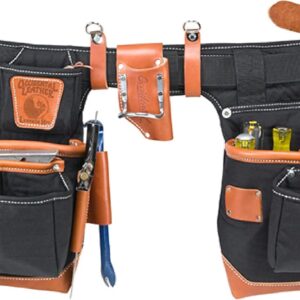 Occidental Leather Adjust-to-Fit FatLip Tool Bag Set - Black - 24 Pockets & Tool Holders - Made in USA
