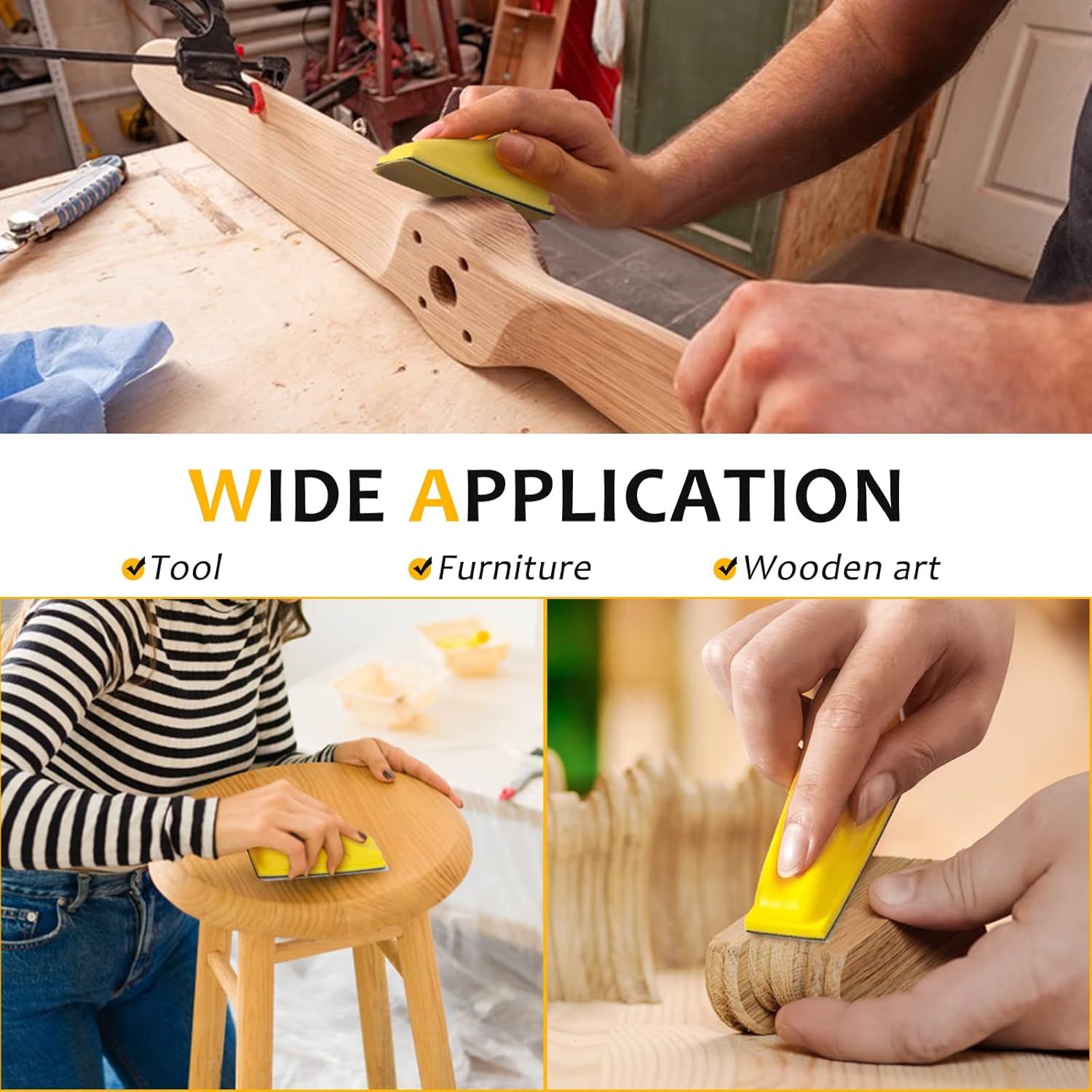 Premium Micro Sander Kit: 80 Sheets Detail Sanding Tools for Wood Crafts & Tight Spaces 7 Premium Micro Sander Kit: 80 Sheets Detail Sanding Tools for Wood Crafts & Tight Spaces - Image 7