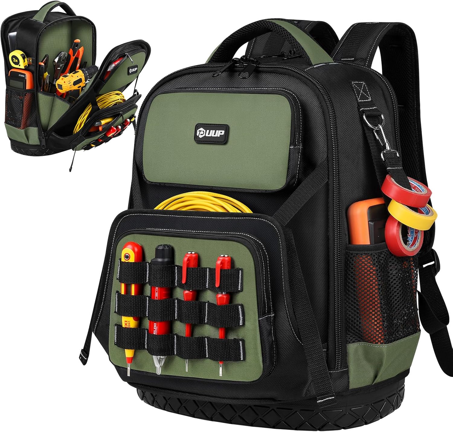 Heavy Duty Tool Backpack 30L Waterproof Electrician HVAC Construction Organizer 1 hvac tools bag veto