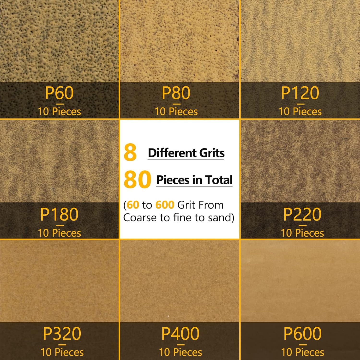 Premium Micro Sander Kit: 80 Sheets Detail Sanding Tools for Wood Crafts & Tight Spaces 3 Premium Micro Sander Kit: 80 Sheets Detail Sanding Tools for Wood Crafts & Tight Spaces - Image 3