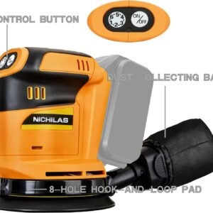 5″ Cordless Brushless Orbital Sander with Dust Collector, DEWALT 20V