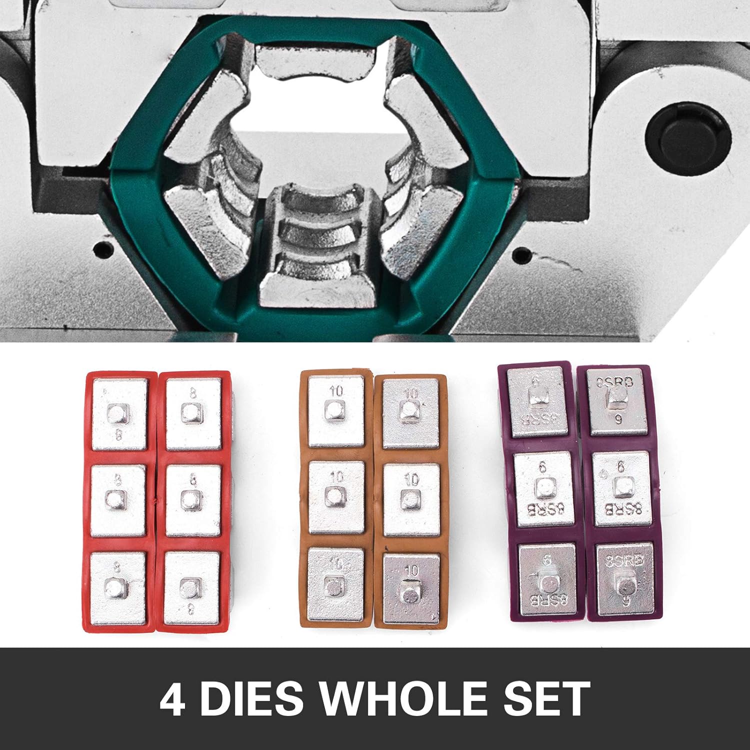 Professional Manual AC Hose Crimper Kit 71550 with 4 Dies for HVAC Repair 6 Professional Manual AC Hose Crimper Kit 71550 with 4 Dies for HVAC Repair - Image 6