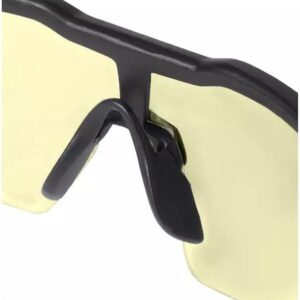 Milwaukee Safety Glasses: Anti-Scratch Yellow Lens 48-73-2101 Protection