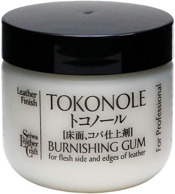 Seiwa Tokonole Clear 120g Leather Burnishing Gum - Premium Polish Tool 1 Seiwa Tokonole Leather Polishing Eraser Clear (120g)