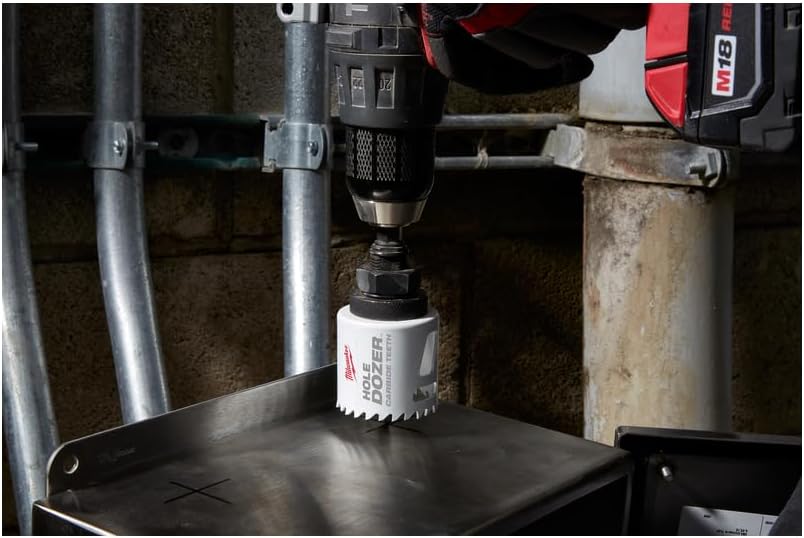 Milwaukee 2-Inch Carbide Teeth Hole Saw for Precise Metal & Wood Cutting 5 Milwaukee 2-Inch Carbide Teeth Hole Saw for Precise Metal & Wood Cutting - Image 5