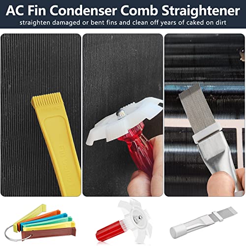Air Conditioner Fin Comb Straightener Kit - HVAC Coil Cleaner & Repair Tool 1 hvac tools clearance sale mini split cleaning