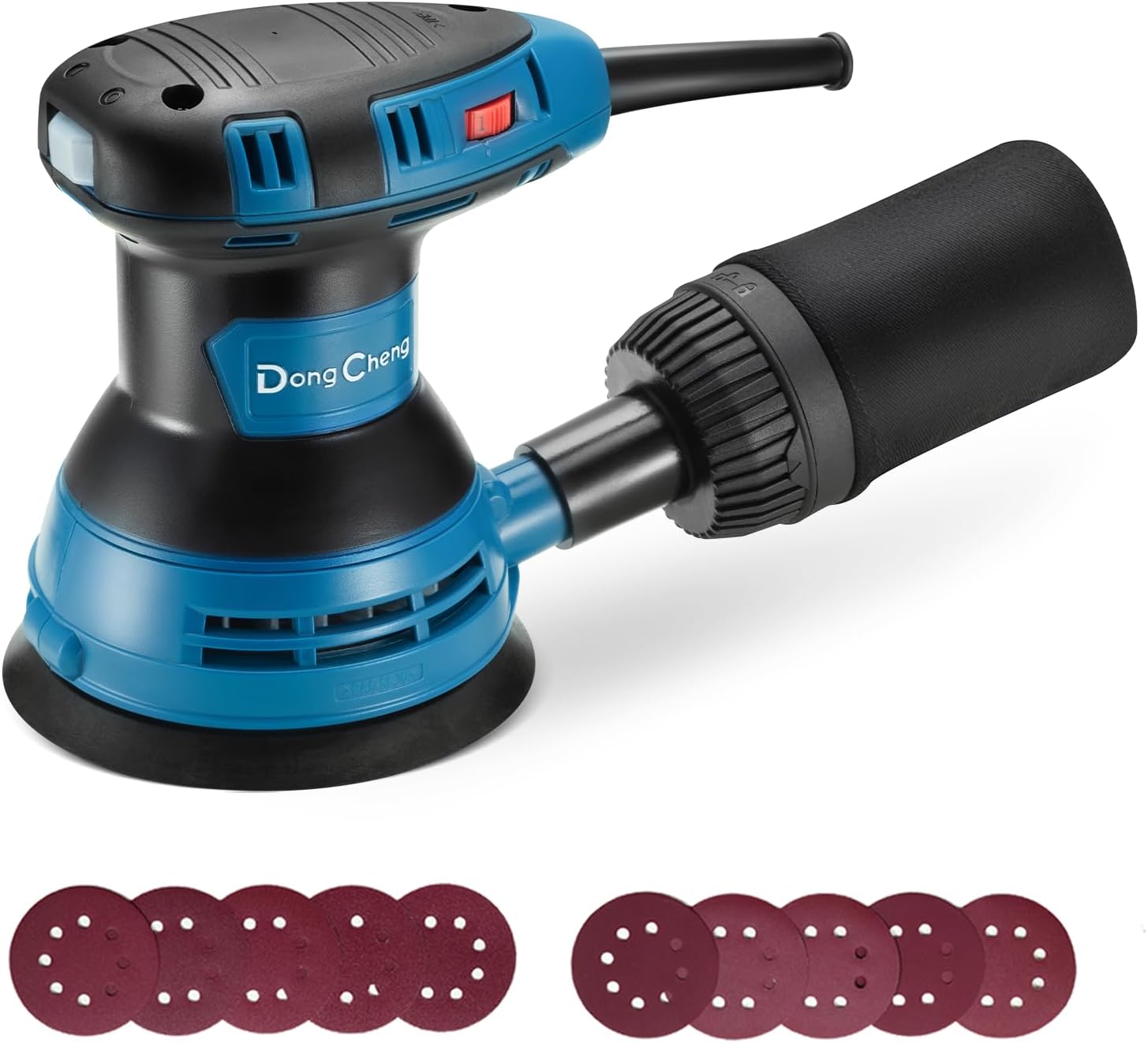 Dong Cheng 5" Orbital Sander 300W | 12000OPM Electric Palm Sander with 6 Speeds 1 sander tool for furniture