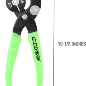 OEMTOOLS 25440 Stainless Steel Brake Line Tube Bender Pliers 4-Size Kit