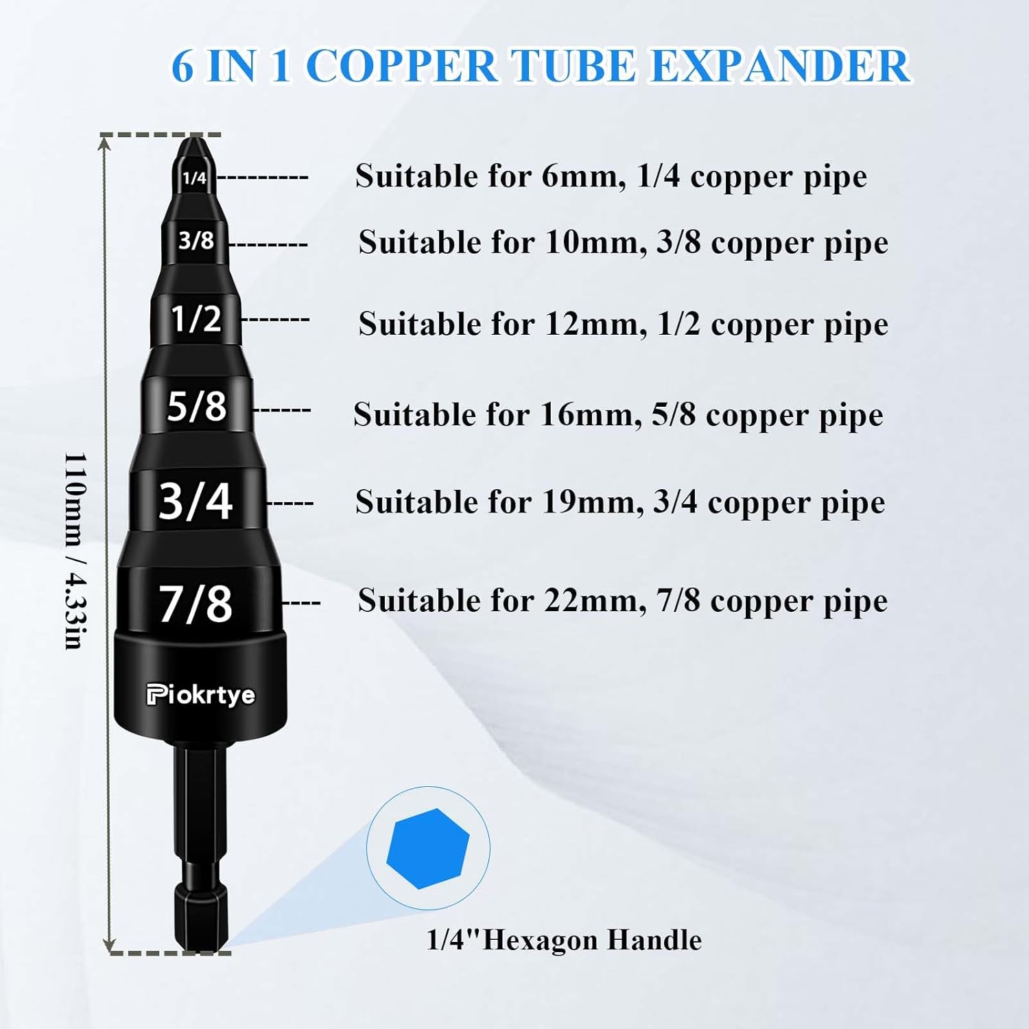 6-in-1 HVAC Repair Kit: Swage, Drill, Flaring Tool for AC Copper Pipes 3 6-in-1 HVAC Repair Kit: Swage, Drill, Flaring Tool for AC Copper Pipes - Image 3