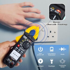 UNI-T UT210E Mini Clamp Meter True RMS HVAC Tester 6000 Counts AC/DC