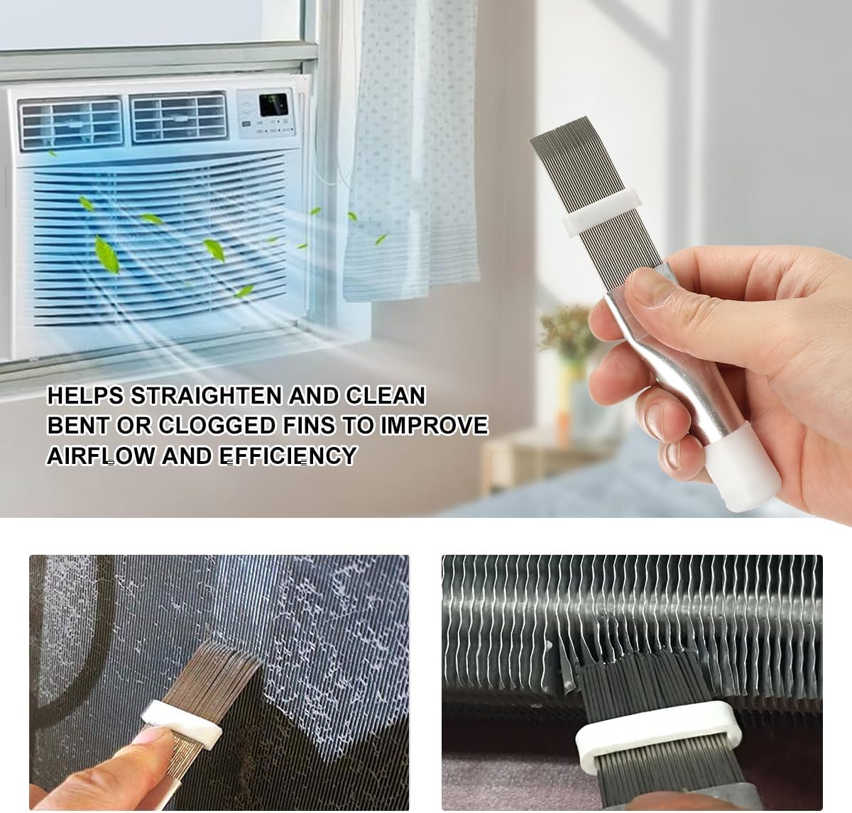 HVAC Coil Cleaning Brush Kit: AC Fin Comb & Evaporator Condenser Cleaner 5 HVAC Coil Cleaning Brush Kit: AC Fin Comb & Evaporator Condenser Cleaner - Image 5