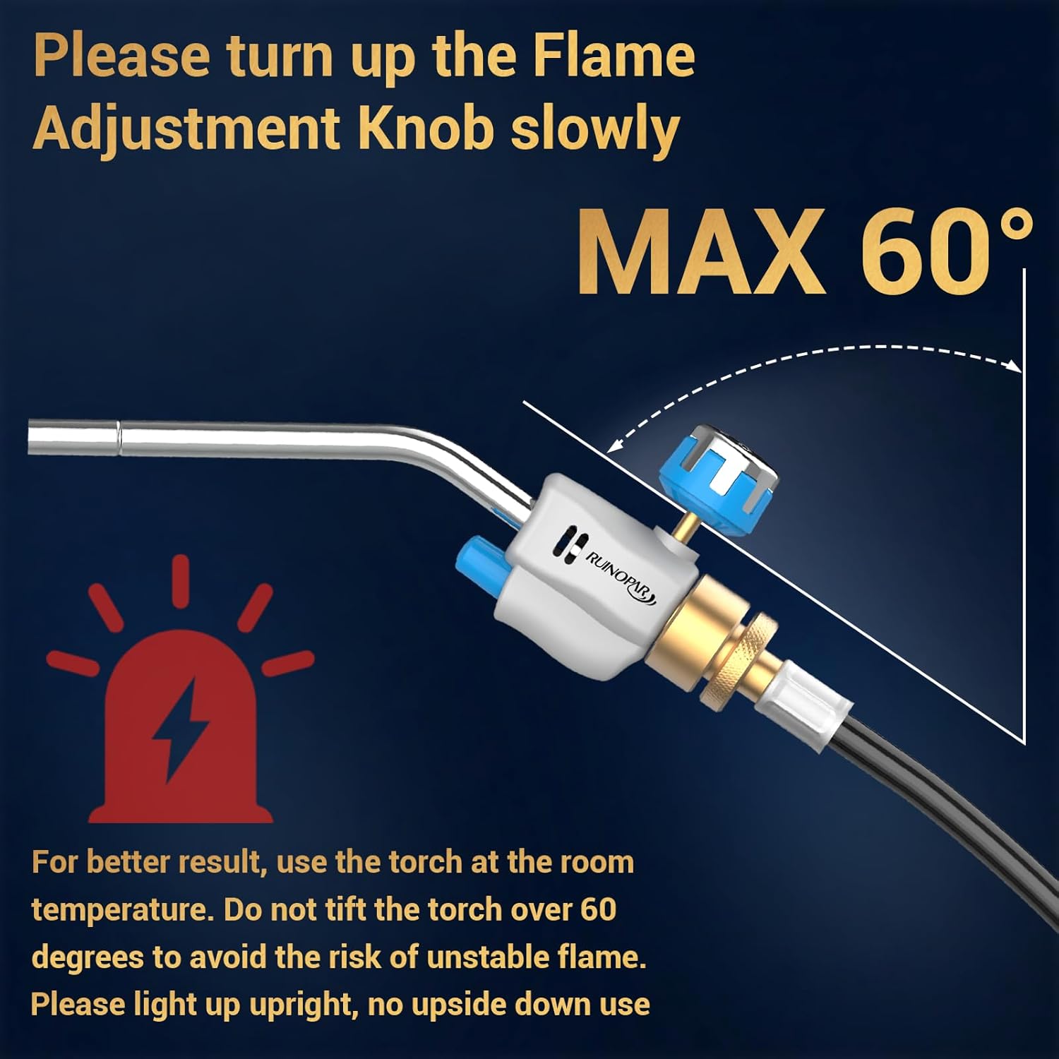 High-Performance Propane Torch Kit with Igniter | Adjustable Flame Welding Torch 5 High-Performance Propane Torch Kit with Igniter | Adjustable Flame Welding Torch - Image 5