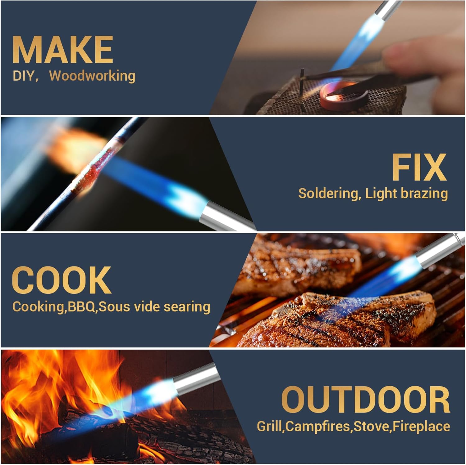 High-Performance Propane Torch Kit with Igniter | Adjustable Flame Welding Torch 6 High-Performance Propane Torch Kit with Igniter | Adjustable Flame Welding Torch - Image 6