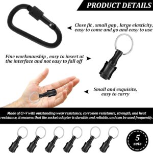 Magnetic Bit Holder Keychain Set: 18 Piece Hex Drill Adapter Tool Kit