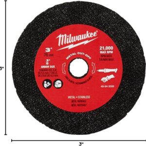Milwaukee 3″ Metal Cutting Wheel Set | Professional Grade Thin Cutoff Discs