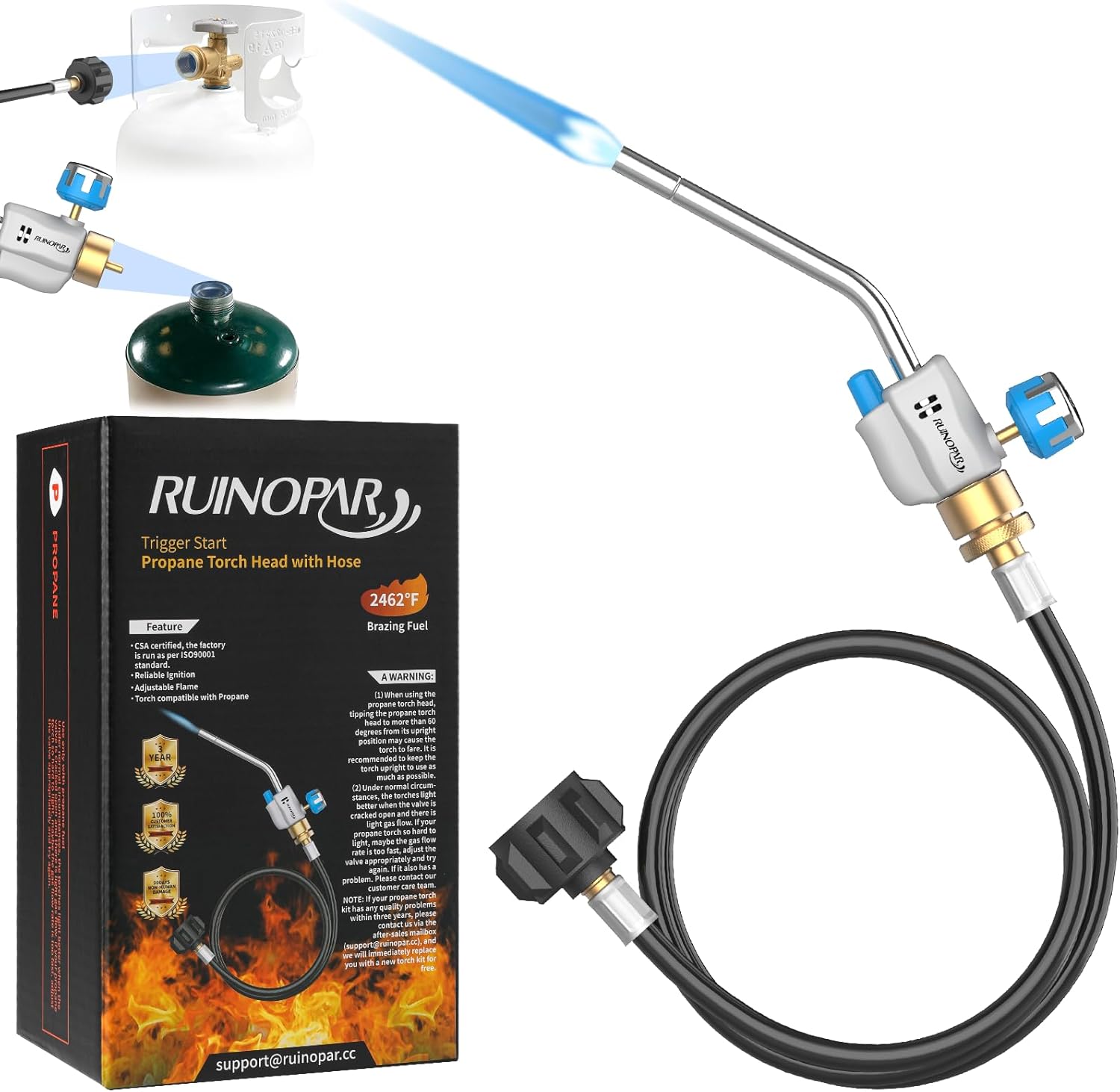 High-Performance Propane Torch Kit with Igniter | Adjustable Flame Welding Torch 1 hvac tools brazing torch