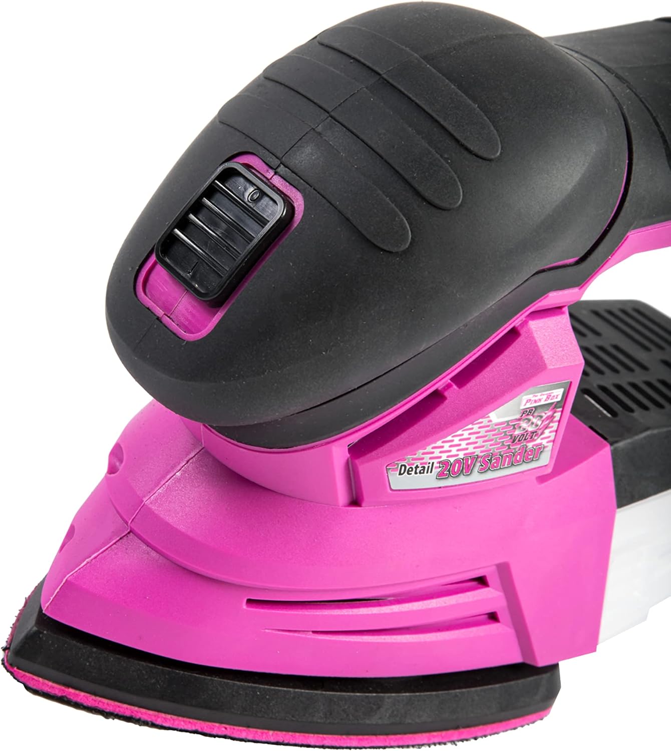 20V Pink Cordless Detail Sander Kit w/ Brushless Motor & 2Ah Battery 4 20V Pink Cordless Detail Sander Kit w/ Brushless Motor & 2Ah Battery - Image 4