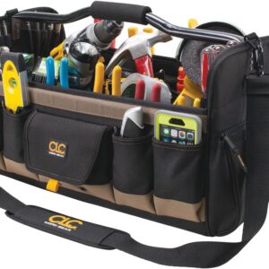 Custom Leathercraft 20″ Soft Sided Tool Box – 27 Pocket Open Top Design