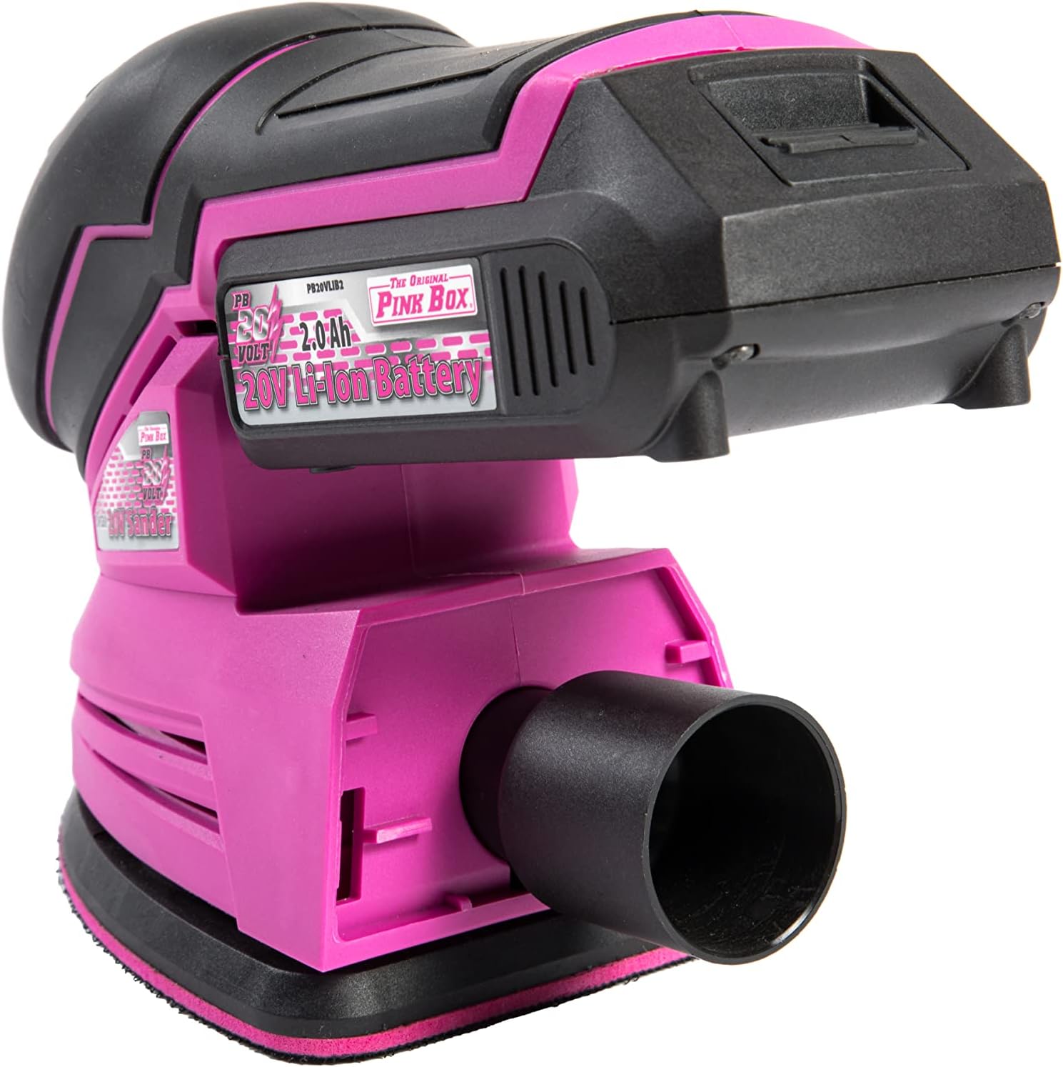 20V Pink Cordless Detail Sander Kit w/ Brushless Motor & 2Ah Battery 9 20V Pink Cordless Detail Sander Kit w/ Brushless Motor & 2Ah Battery - Image 9