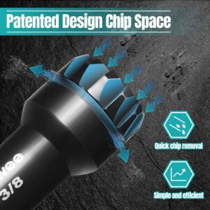 Multi-Size Hex Nut Driver: Sawtooth Design, Quick-Change Shank, Tough Surface Cleaning