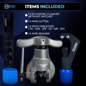 Pro HVAC Copper Tube Flaring Tool Kit | 1/4-3/4″ Heavy-Duty Precision Flare Set