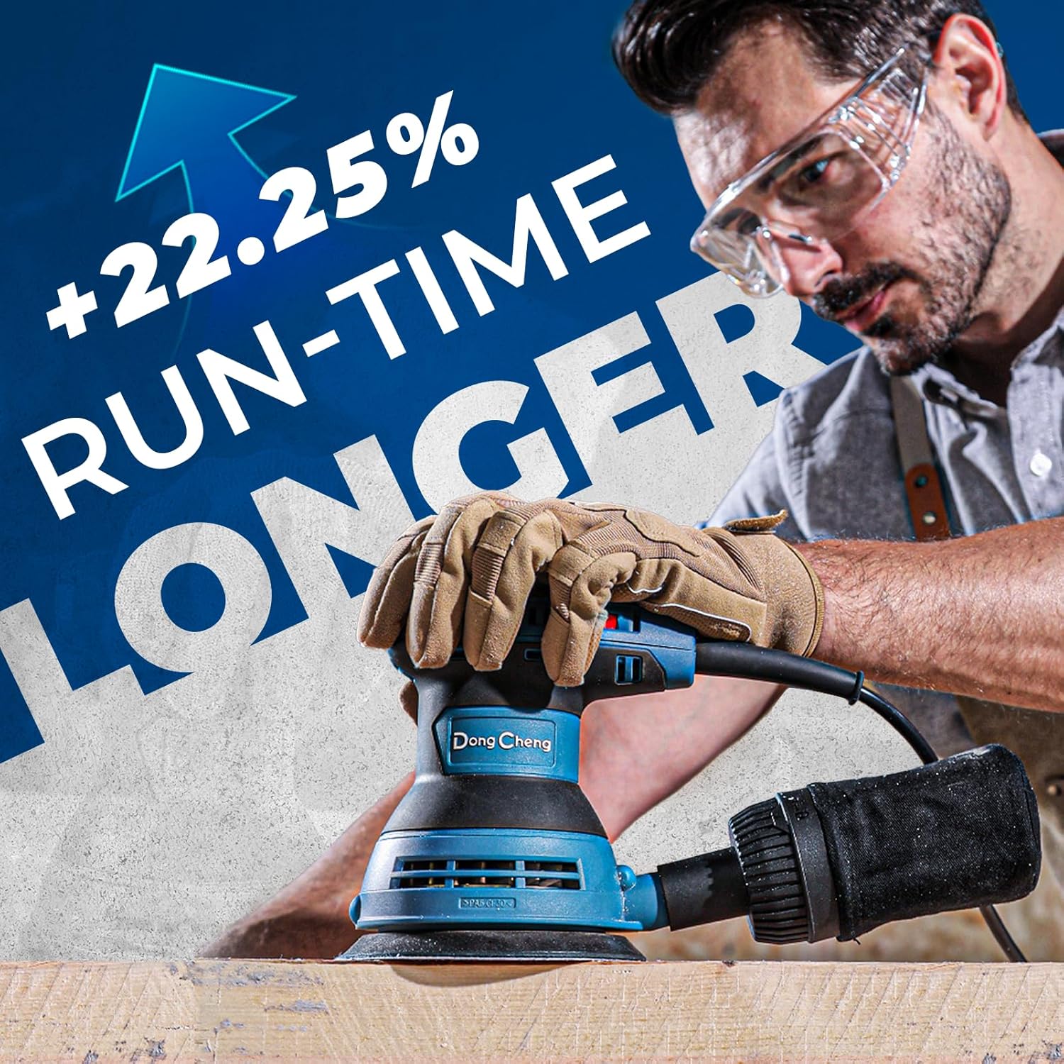 Dong Cheng 5" Orbital Sander 300W | 12000OPM Electric Palm Sander with 6 Speeds 3 Dong Cheng 5" Orbital Sander 300W | 12000OPM Electric Palm Sander with 6 Speeds - Image 3