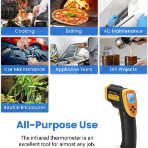 Etekcity Laser Infrared Thermometer -58-1382℉ Non-Contact Digital Temp Gun