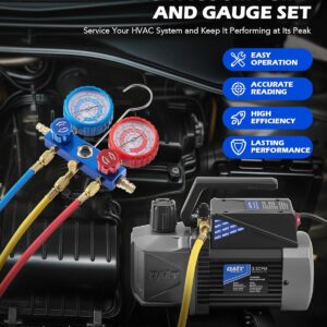 Orion A2L 3.5 CFM AC Vacuum Pump & Gauge Set for R1234yf R134a R410A