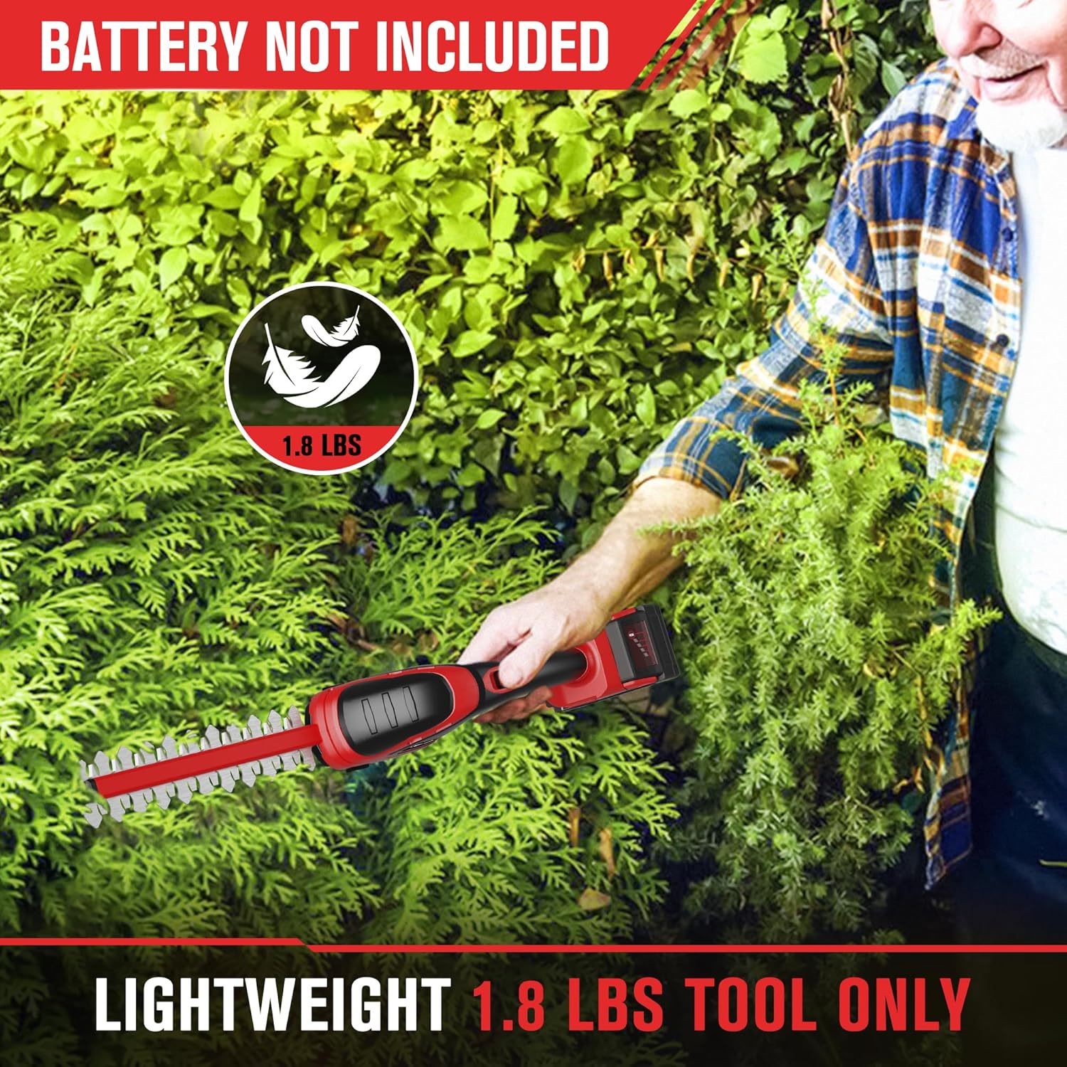 Milwaukee M18 Cordless Hedge Trimmer - Powerful Yard & Garden Grass Shears 5 Milwaukee M18 Cordless Hedge Trimmer - Powerful Yard & Garden Grass Shears - Image 5